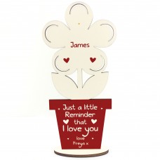 Personalised Anniversary Gift For Him Her Flower Love You Gift