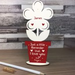 Personalised Anniversary Gift For Him Her Flower Love You Gift