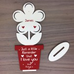 Personalised Anniversary Gift For Him Her Flower Love You Gift