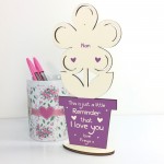 Gift For Nan Personalised Flower I Love You Birthday Gift