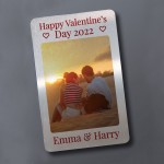 Happy Valentines Day Gift Personalised Photo Card Gift