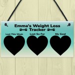 PERSONALISED Weight Loss Tracker Journey Sign Diet Slimming