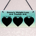 PERSONALISED Weight Loss Tracker Journey Sign Diet Slimming