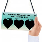 PERSONALISED Weight Loss Tracker Journey Sign Diet Slimming