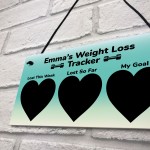 PERSONALISED Weight Loss Tracker Journey Sign Diet Slimming