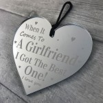 Gift For Girlfriend Birthday Valentines Day Gift Engraved Heart 