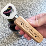 Cant Wait To Meet You Daddy Love Bump Gift Wood Bottle Opener