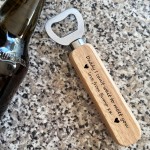 Cant Wait To Meet You Daddy Love Bump Gift Wood Bottle Opener