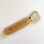 Cant Wait To Meet You Daddy Love Bump Gift Wood Bottle Opener