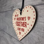 Our 1st Valentines Together Gift For Girlfriend Boyfriend Heart