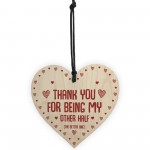 Special Valentines Day Gift For Him Her BETTER HALF Wood Heart