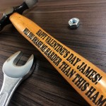 Personalised Valentines Day Gift For Boyfriend Husband Hammer