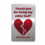 Perfect Anniversary Valentines Day Gift For Him Her OTHER HALF