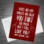 Funny Valentines Day Card Poem Card For Boyfriend Girlfriend