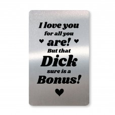 Funny Rude Valentines Day Gifts For Him Metal Card Anniversary