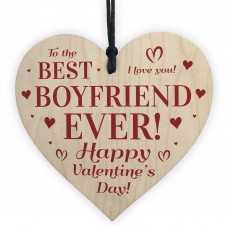 BEST BOYFRIEND Gift For Valentines Wood Heart Gift For Boyfriend