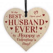 BEST HUSBAND Gift For Valentines Wood Heart Gift For Husband