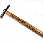 Funny Anniversary Valentines Gift For Husband Engraved Hammer