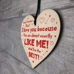 Funny Joke Gift For Boyfriend Girlfriend Wood Heart Humour Gift 