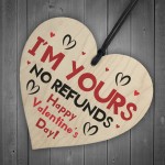 Funny Humour Gift For Valentines Day Wood Heart Joke Gift