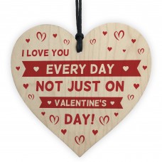 Novelty Gift For Valentines Day Wood Heart Thank You Gift