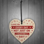 Novelty Gift For Valentines Day Wood Heart Thank You Gift