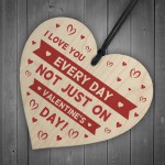 Novelty Gift For Valentines Day Wood Heart Thank You Gift