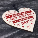 Novelty Gift For Valentines Day Wood Heart Thank You Gift