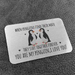 Cute Penguin Gift For Boyfriend Girlfriend Valentines