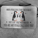 Cute Penguin Gift For Boyfriend Girlfriend Valentines