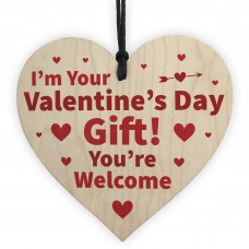 Im Your Valentines Day Gift Funny Wood Heart Gift For Boyfriend