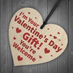 Im Your Valentines Day Gift Funny Wood Heart Gift For Boyfriend