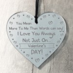 Engraved Valentines Day Gifts For Him Her Novelty Heart Plaque