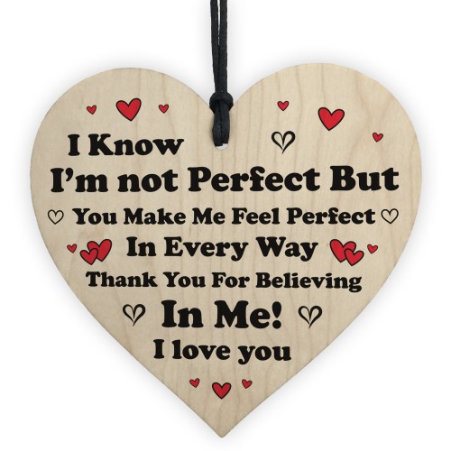 Love You Gifts Wooden Heart Gift For Him Her Boyfriend 