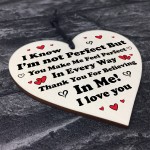 Love You Gifts Wooden Heart Gift For Him Her Boyfriend 