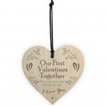 Special Our First Valentines Together Gift Love Gift For Him Her