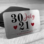 Personalised 1st 2nd 3rd 4th 5th Anniversary Gift For Him Her