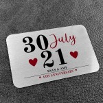 Personalised 1st 2nd 3rd 4th 5th Anniversary Gift For Him Her