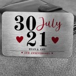 Personalised 1st 2nd 3rd 4th 5th Anniversary Gift For Him Her