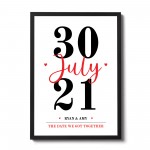 PERSONALISED Anniversary Gifts For Boyfriend Girlfriend Framed