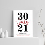 PERSONALISED Anniversary Gifts For Boyfriend Girlfriend Print