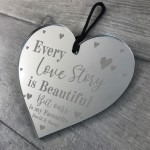 Personalised Gift For Couple Engraved Heart Valentines 