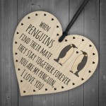 Penguin Couple Gift For Valentines Anniversary Boyfriend Husband