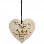 Valentines Gifts For Him Her Heart Penguin Gift Anniversary Gift
