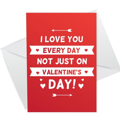 Funny Valentines Day Card For Husband Wife Boyfriend Girlfriend