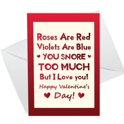 Funny Valentines Day Card For Him Her Boyfriend Girlfriend