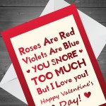 Funny Valentines Day Card For Him Her Boyfriend Girlfriend