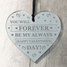 Engraved Keepsake Valentines Day Gift For Him Her Hanging Heart 