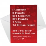 Sweet Valentines Day Card For Men Women Love Card For Him Her