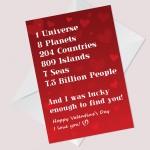 Sweet Valentines Day Card For Men Women Love Card For Him Her